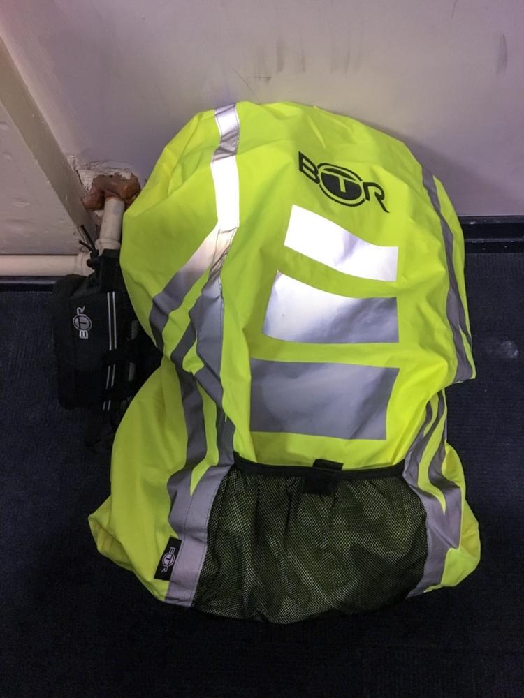 BTR High Visibility Reflective Waterproof Backpack Rucksack Rain Cover - Customer Photo From Stuart B.