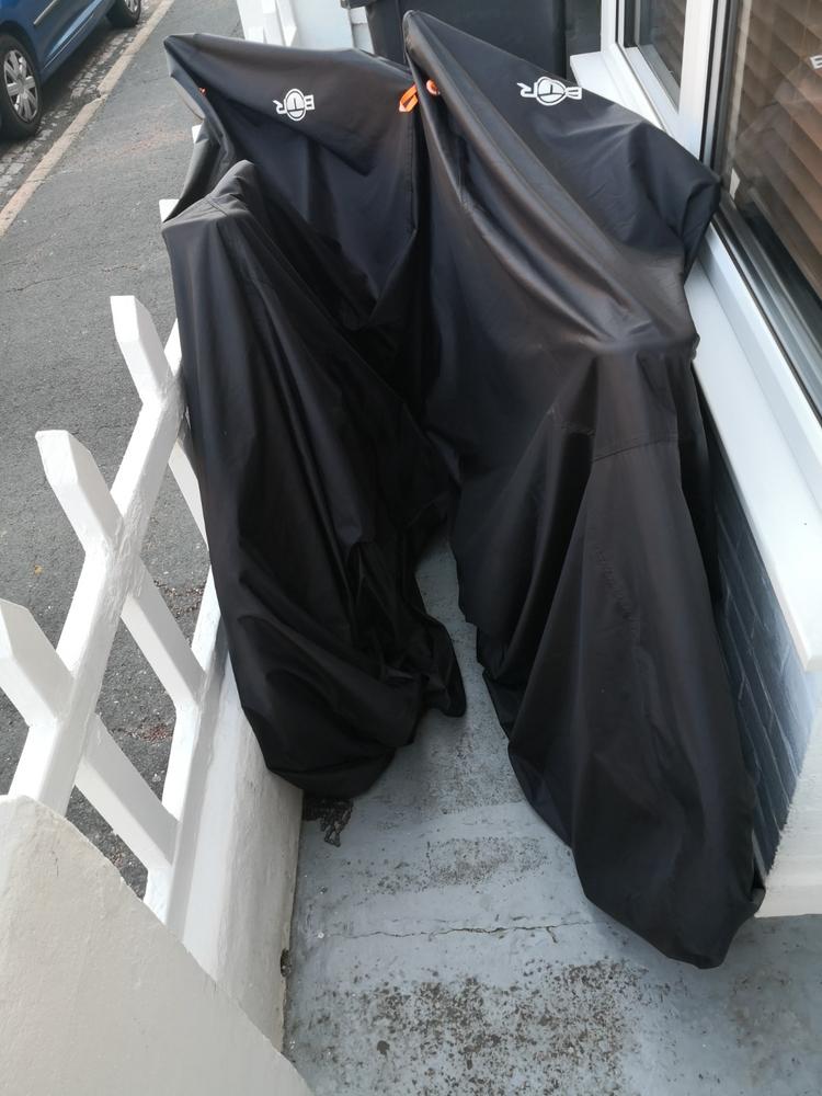 BTR Extra Large Heavy Duty Waterproof Bicycle Cover For 1 or 2 Bikes - Customer Photo From Nikolay Ginev