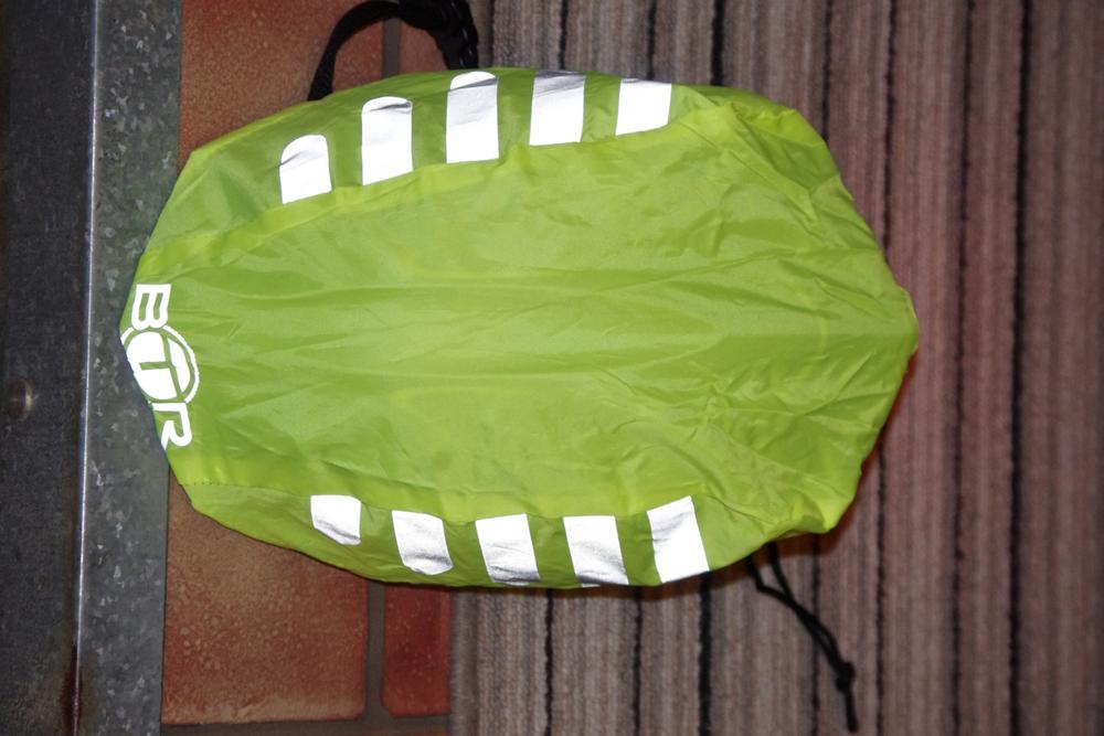 BTR Bicycle High Visibility Waterproof Bike Helmet Cover. High Viz - Customer Photo From julian g.