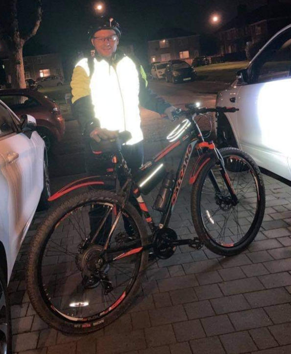 BTR Be Totally Reflective High Vis Cycling & Running Vest, Gilet 2-P (2 Pockets) - Customer Photo From Rod Morgan