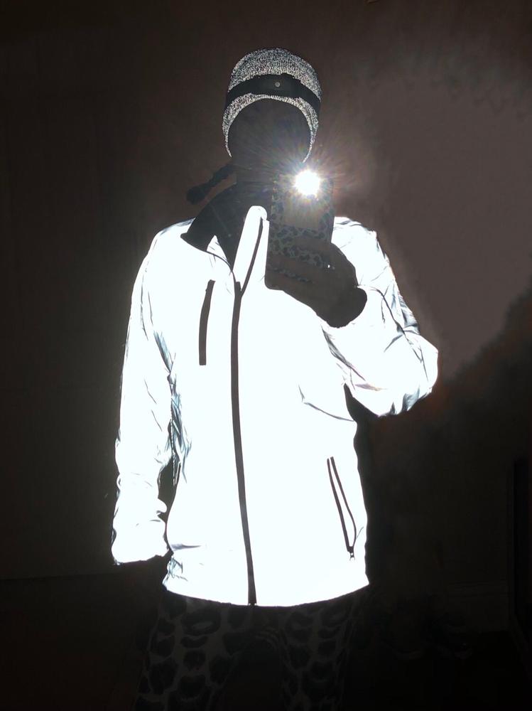BTR Reflective Cycling High Visibility Jacket  **SECONDS** - Customer Photo From Sara Hawthorn