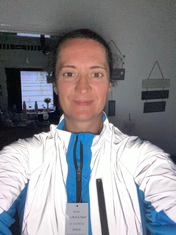 BTR Womens High Visibility Reflective Cycling & Running Jacket. SECONDS - Customer Photo From Eyvonne Campbell