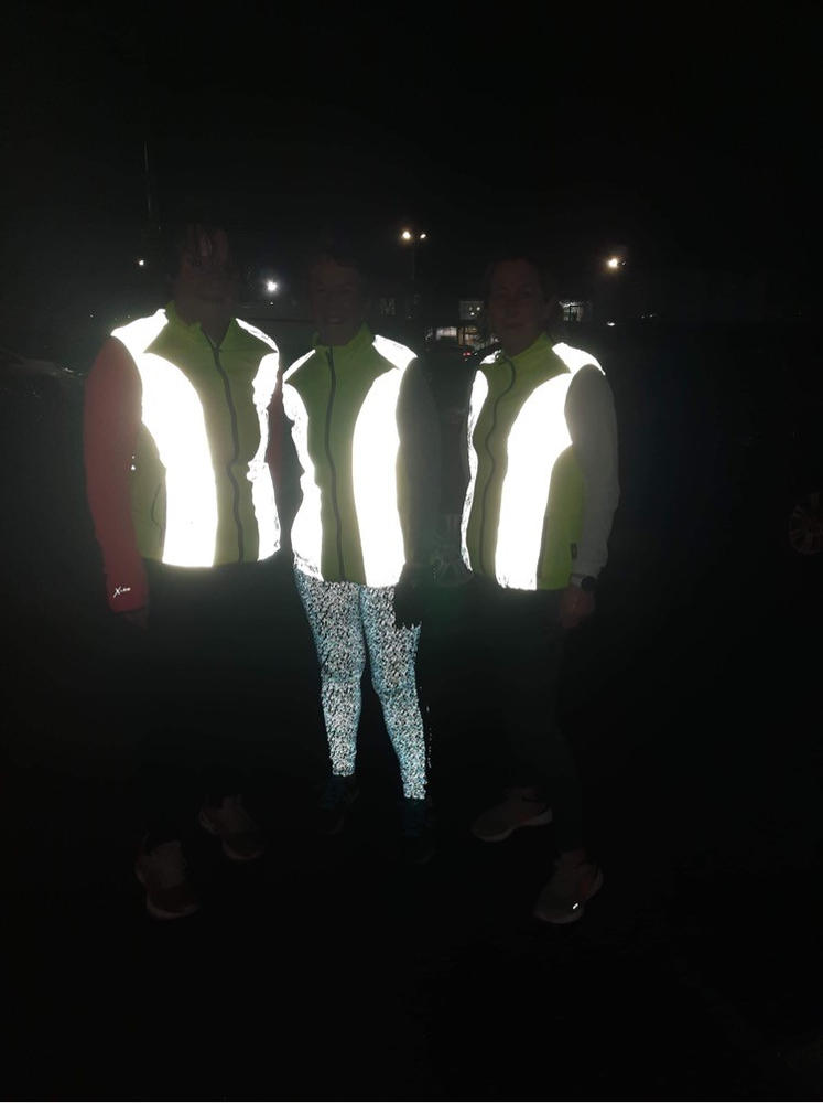 BTR Womens High Visibility Reflective Cycling & Running Jacket. SECONDS - Customer Photo From Allison M.