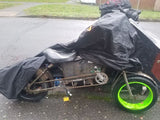 BTR bike cover on motorbike