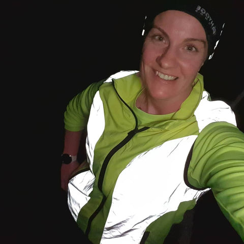 Customer photo of BTR high vis yellow and silve reflective gilet - worn by Amy
