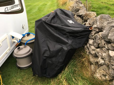 BTR heavy duty waterproof bicycle cover in the peak district