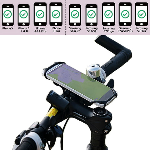 BTR silicone phone mount for bike fits all mobile phones