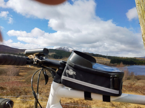 Customer photo from Charles Foss hill above Tummel bridge. The mountain is Scheihallian