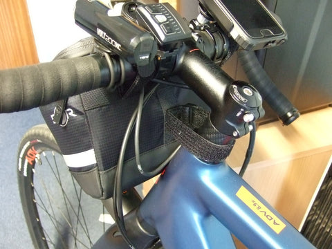 BTR handlebar bag shown on a Gravel Bike