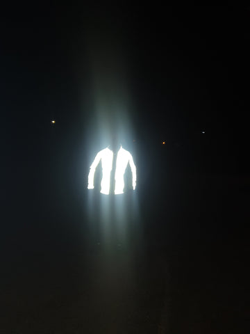 BTR Be Totally Reflective  jacket worn - check out the selfie! 