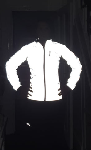 BTR high vis ladies cycling and running reflective jacket