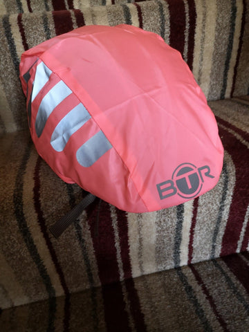 BTR pink helmet cover from a customer 