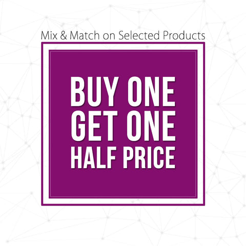 Buy 1 Get 1 Half Price