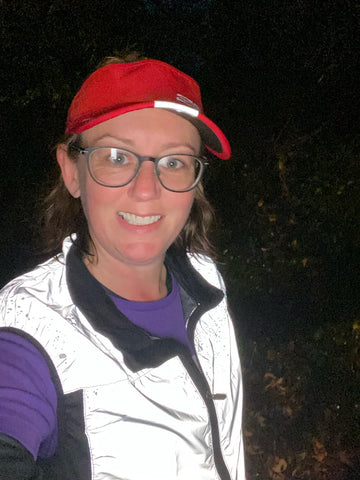 high vis reflective bright gilet worn by  customer from their image and review BTR